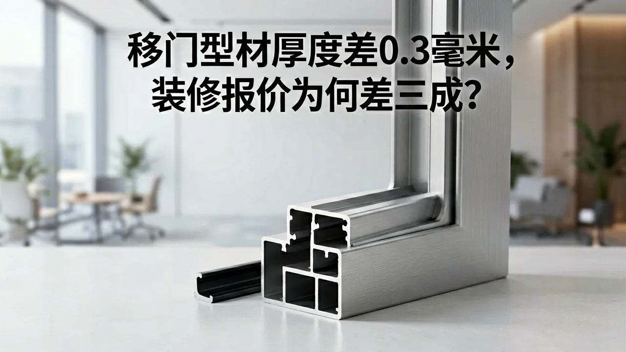 移门型材厚度差0.3毫米,装修报价为何差三成?